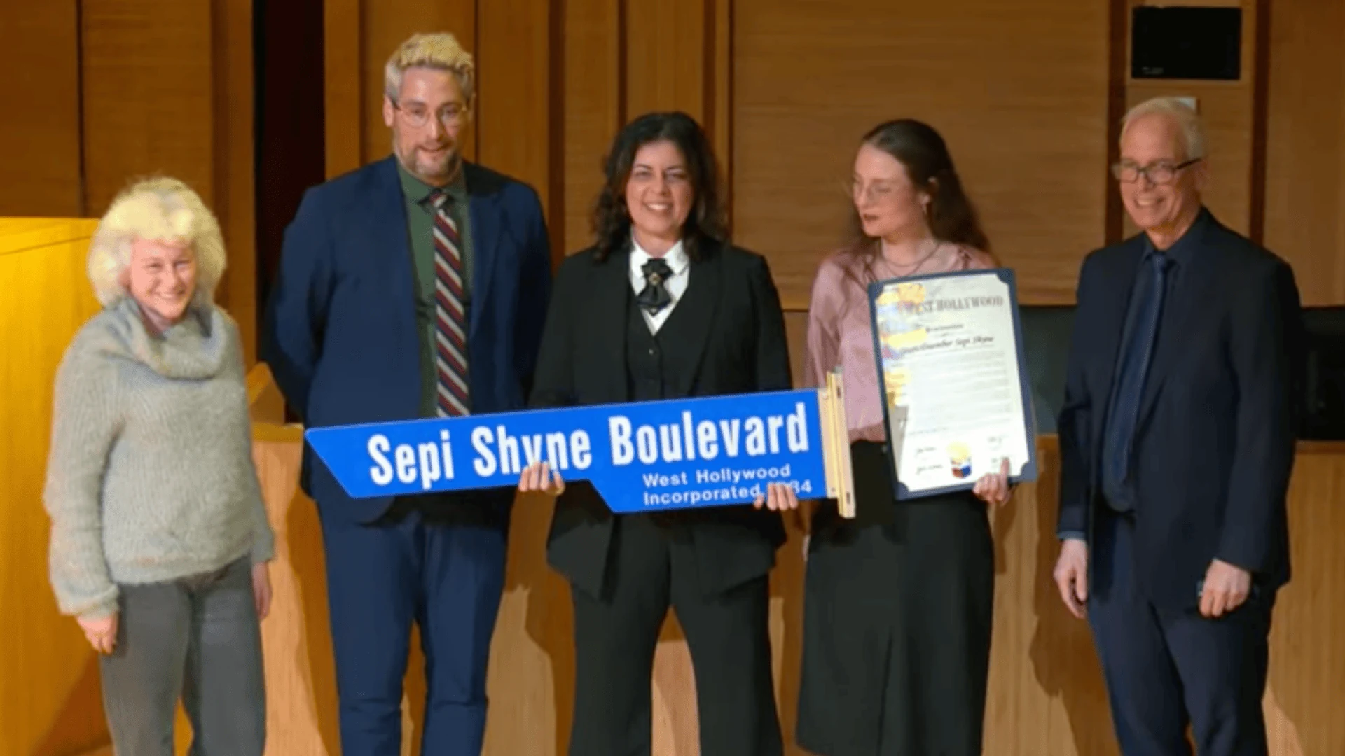 Council says bon voyage to Sepi Shyne — source photograph 1