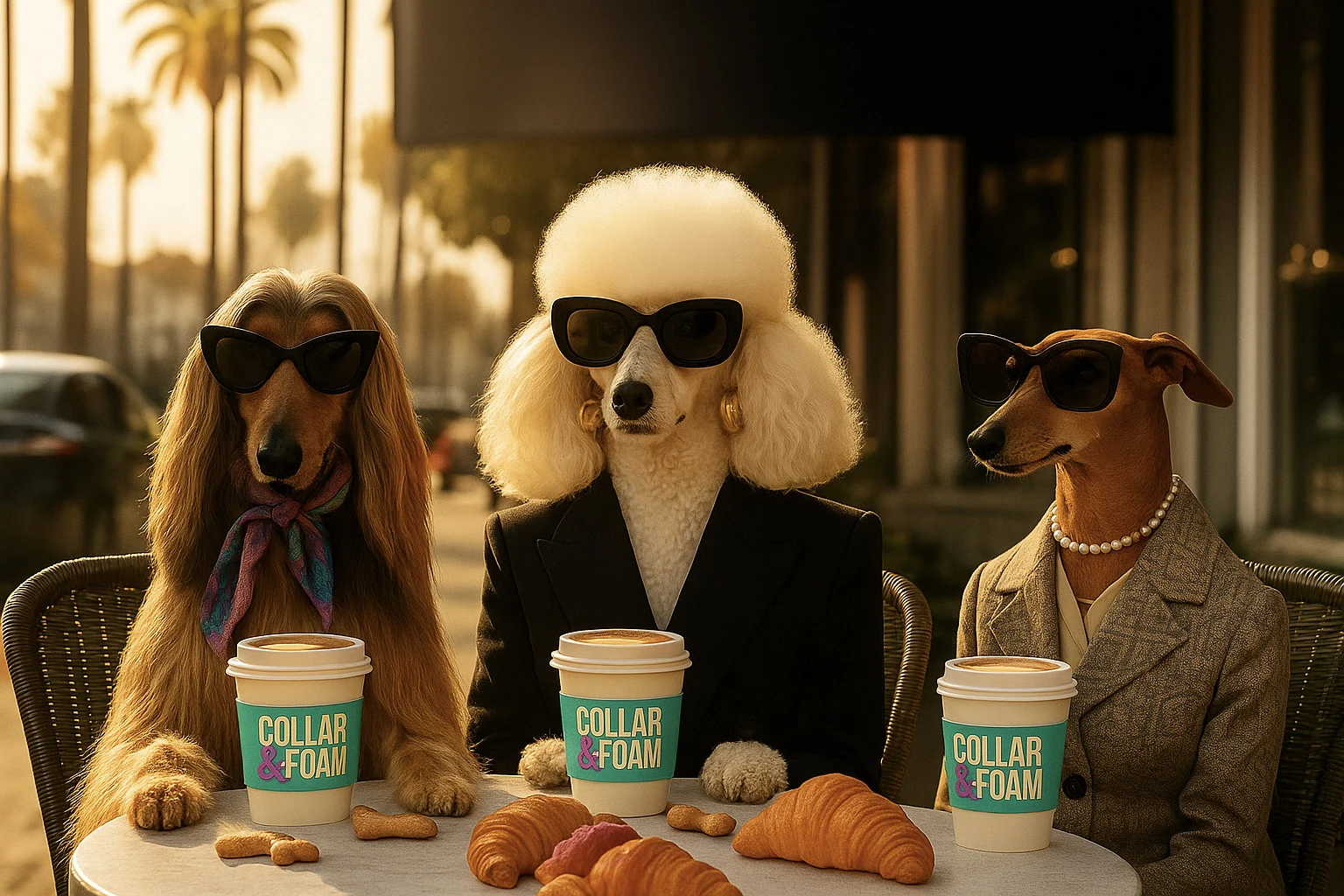 Dogs at the café — The Collar Club