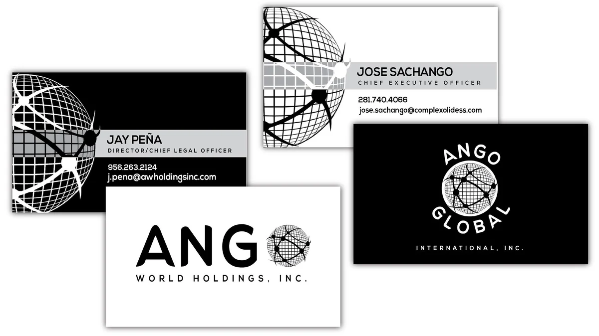 Business Cards — Ango World Holdings - Rio Grande City, Texas - Branding Presentation
