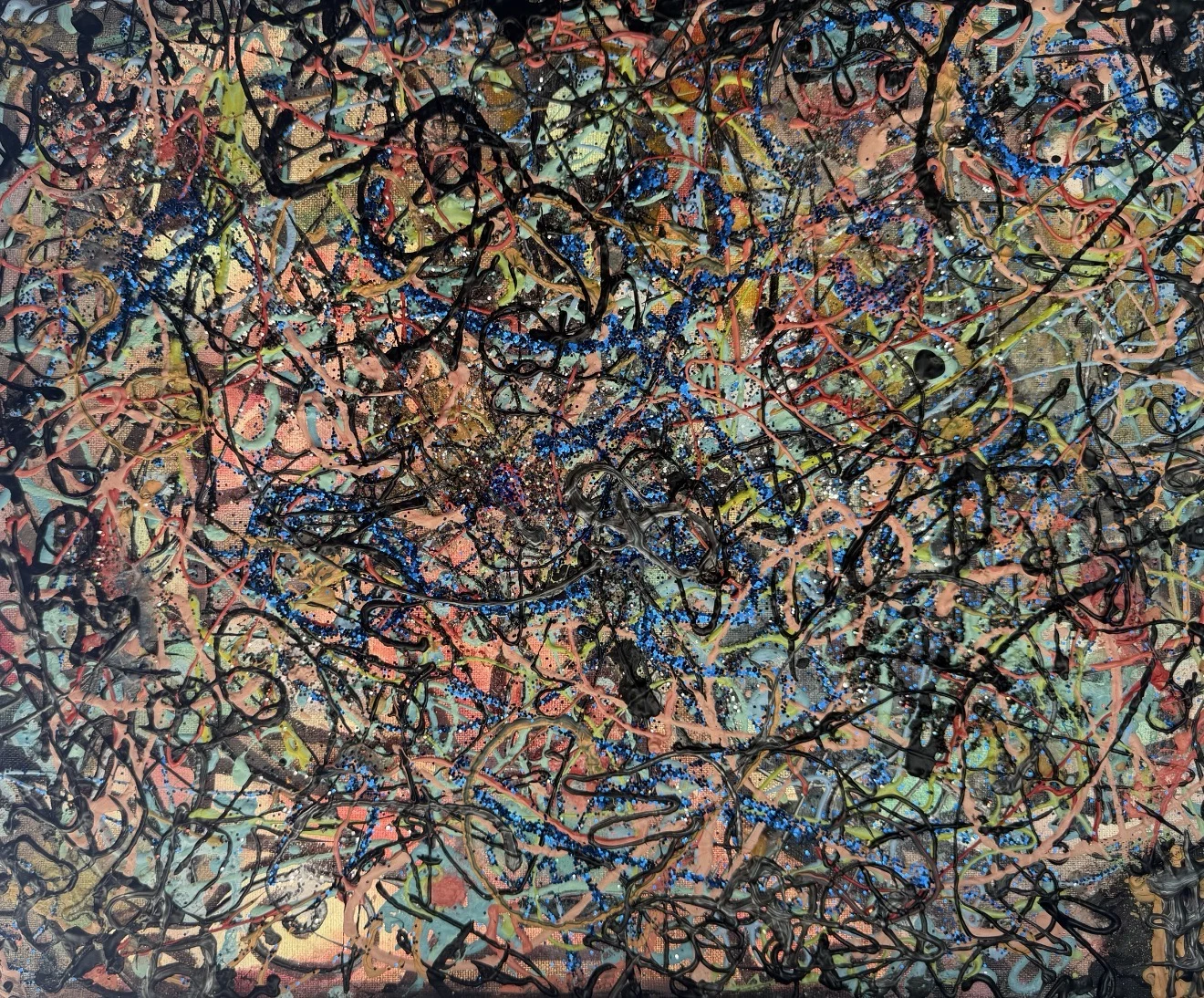 Abstract painting — detail