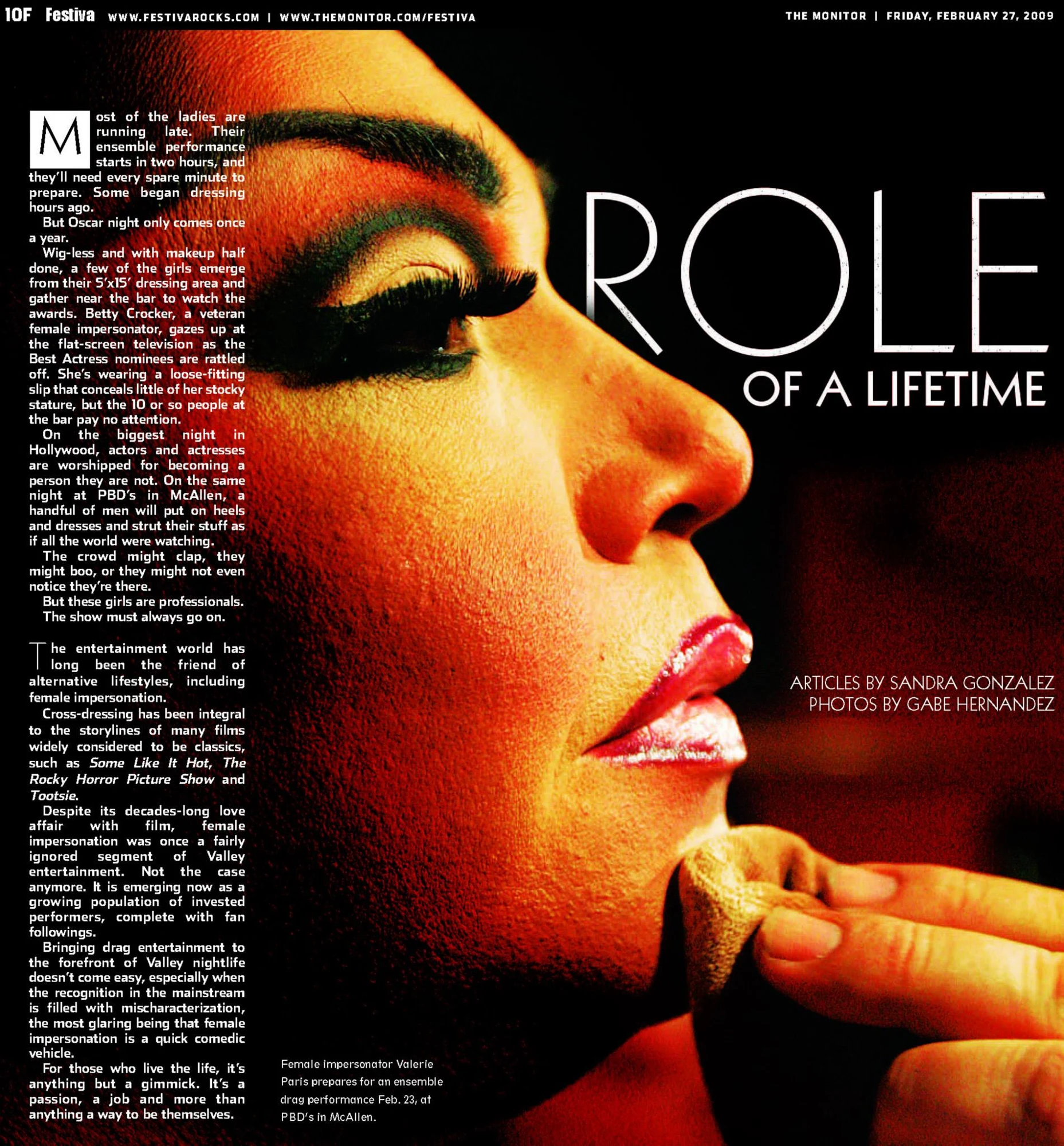 Editorial Page — Festiva, The Monitor - McAllen, Texas - 2009 - Role of a Lifetime