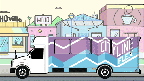 WEHOonline — animated Cityline Flex infographic